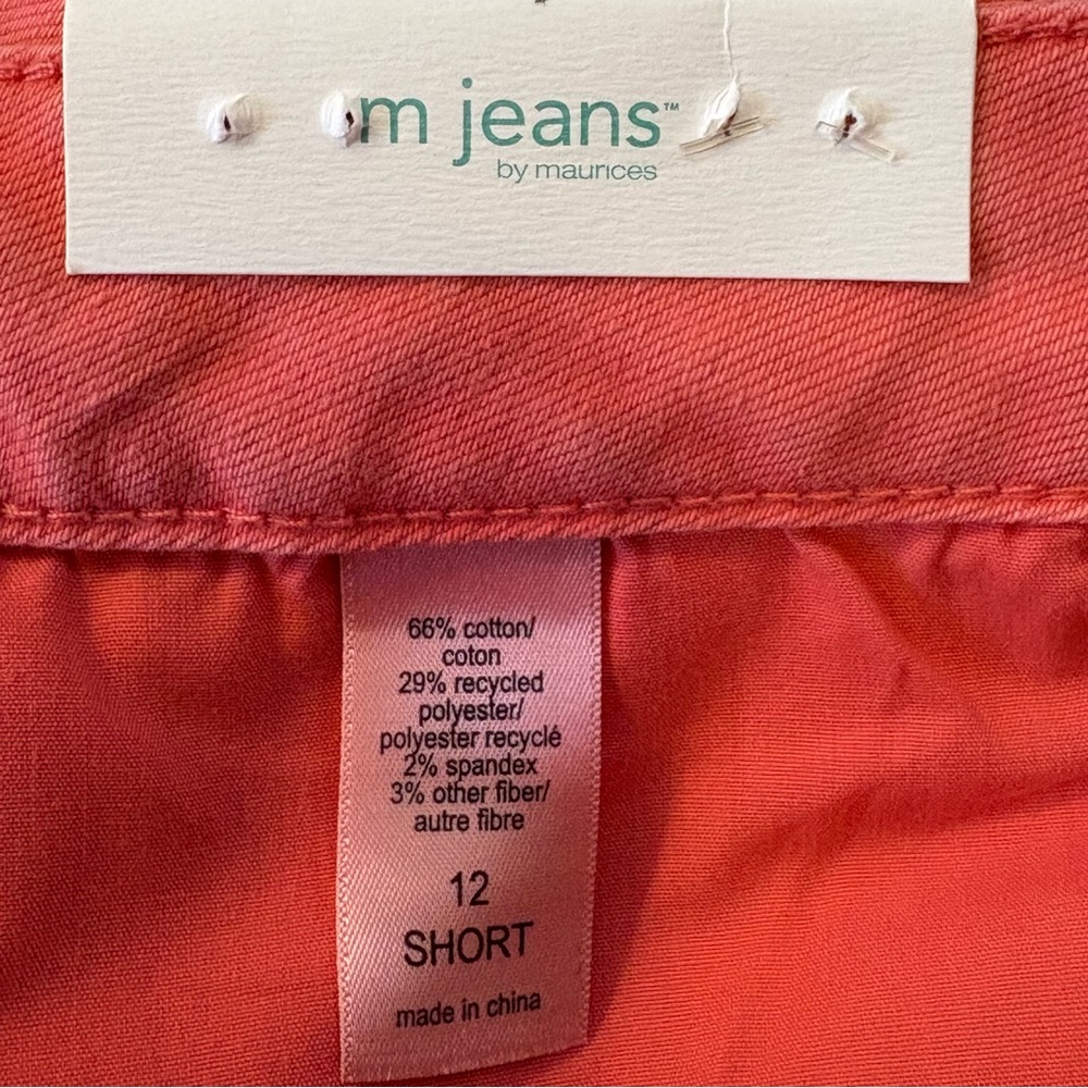 Maurices Coral Cropped Straight Jeans 12 Short NWT - Picture 8 of 11
